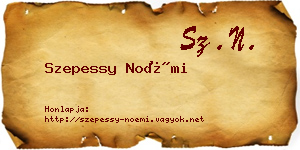 Szepessy Noémi névjegykártya
